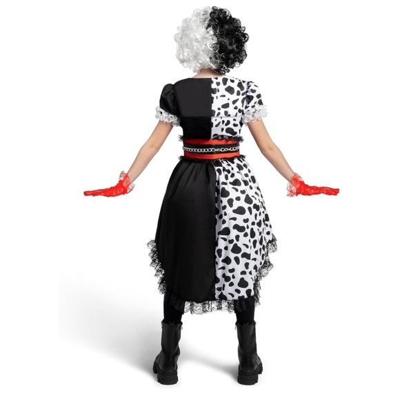 Spooktacular Creations Girl Dalmatian Costume, Polka Dots Dress Set Halloween - Picture 4 of 4